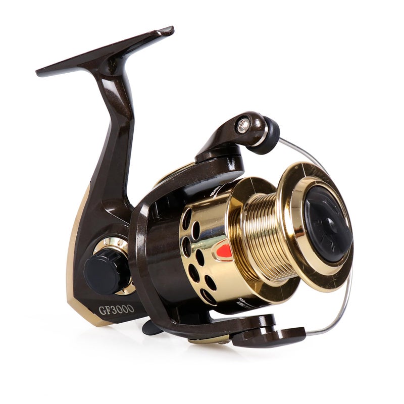 RESTCLOUD Spinning Fishing Reel for Freshwater Saltwater Fishing, Anti-Reverse with Front-Adjustable Drag, 5.2:1 Gear Ratio, 3 Ball Bearings (GF1000) - Image 2