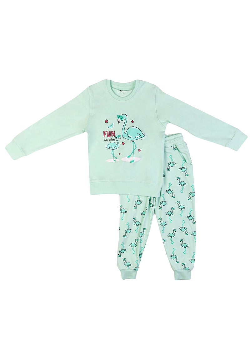 Zercon Summer Pajama Set for Girls - Image 1