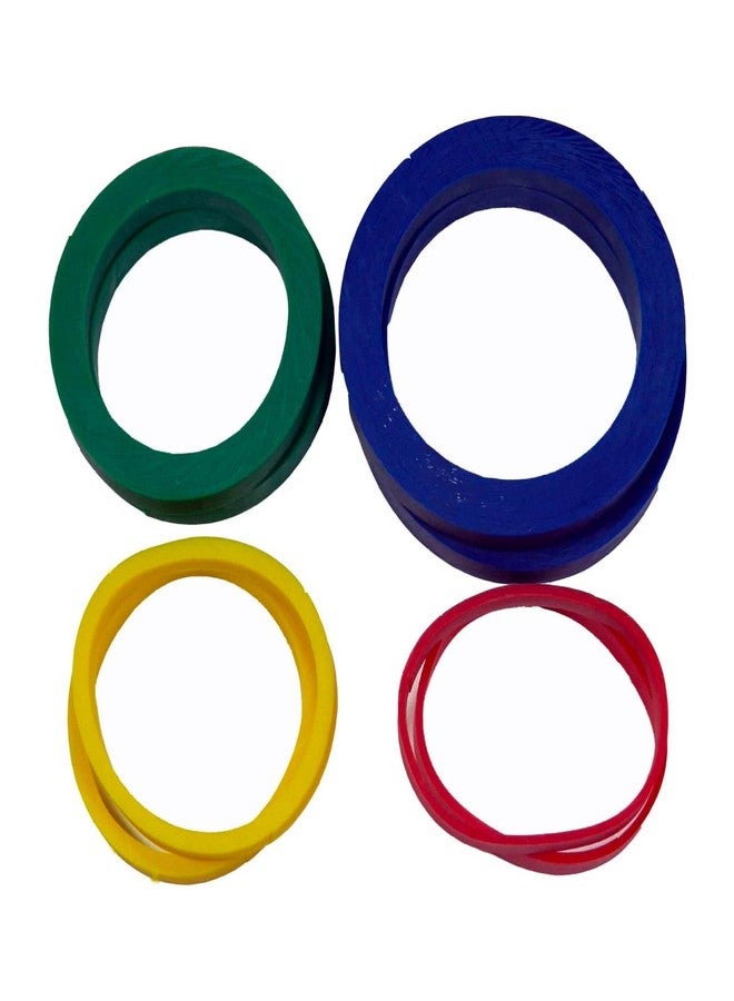 Regency Wraps Evendough Bands, Rolling Pin Rings for Rolling Dough to Precise Thickness for Pizza, Pies, Pastries, Pasta, Set of 4 sizes, Pack of 1 - Image 1