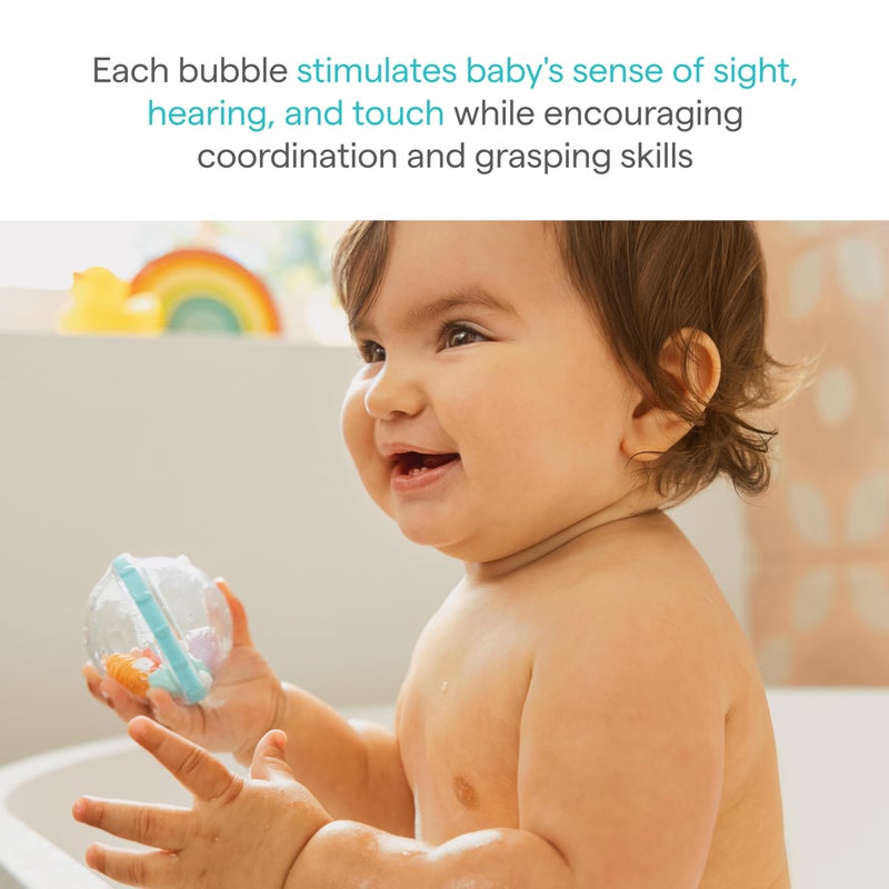 MunchkinÂ® Float & Play Bubblesâ„¢ Baby and Toddler Bath Toy, 4 Count - Image 2