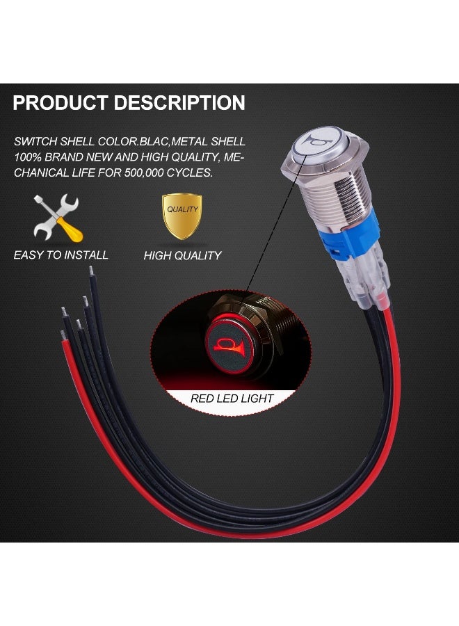 Twidec مفتاح دفع لحظي مزود بمكبر صوت مرتفع 19 مم من توييدك - Image 5