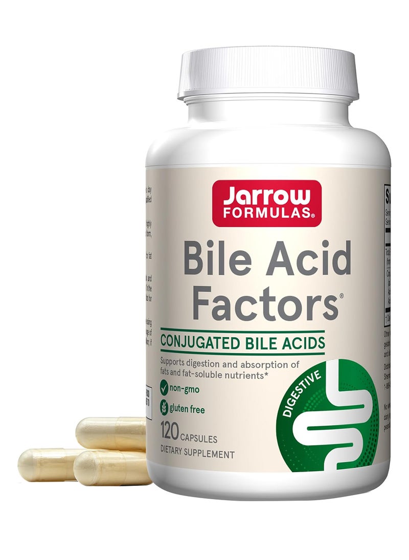 jarrow formulas - High Potency Bile Acid Factors Capsules 120 Count Pack Of 1 - Image 1