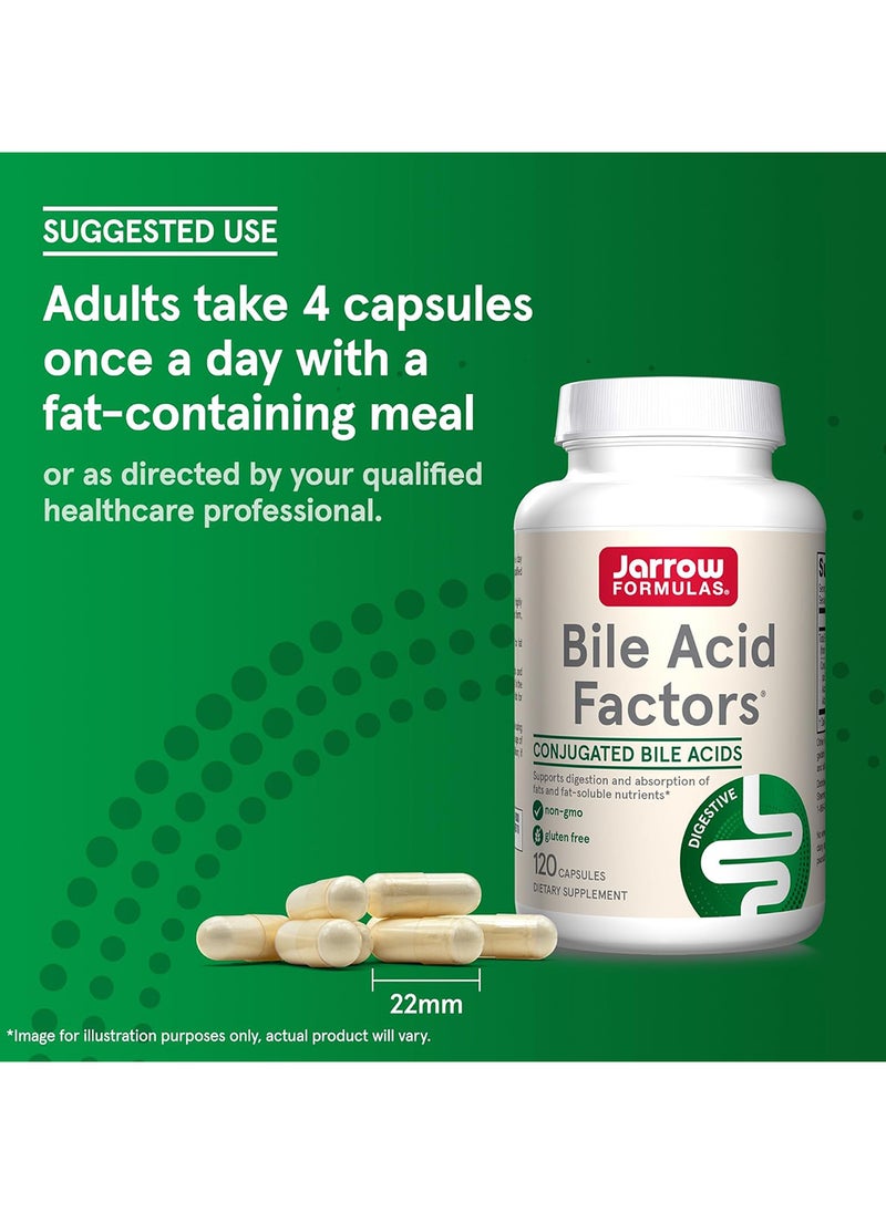 jarrow formulas - High Potency Bile Acid Factors Capsules 120 Count Pack Of 1 - Image 1