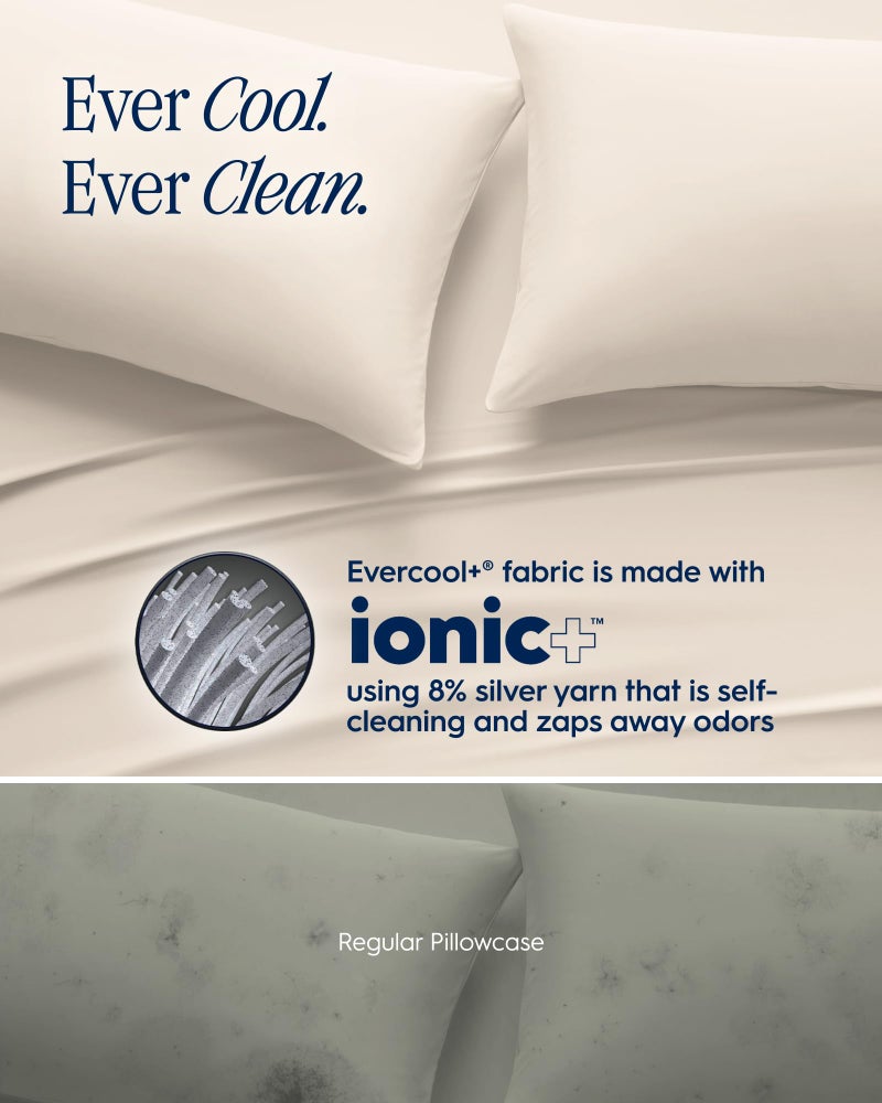 Rest REST Evercool+ Cooling Pillow Cases King - 2 Pillowcase for Sensitive Skin  Silver Infused Fabric for Hygienic Sleep  Silky Smooth for Curly Hair  High Elastic for Snug Fit (19x35 inches)  - Image 5
