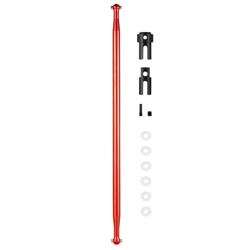 JGGZONE Tra-xxas Aluminum Alloy Slash VXL 4x4 Big Bone Center Driveshaft Outdrives 1/10 RC Upgrades Parts (Red) - Image 4
