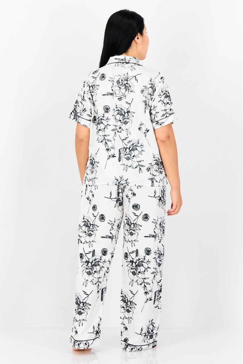 Marilyn Monroe Women 2 Pieces Allover Print Pajamas Set, Multicolor - Image 3