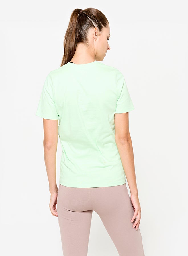 DECATHLON Women's V-Neck Cotton Fitness T-Shirt - Sorbet - Image 3