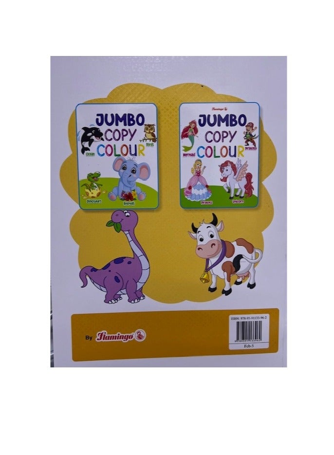 Flamingo Jumbo Copy Coloring  For Educational and Fun Learning Activities for Kids with different Challenges Drawings and Enjoyable Games - Image 2