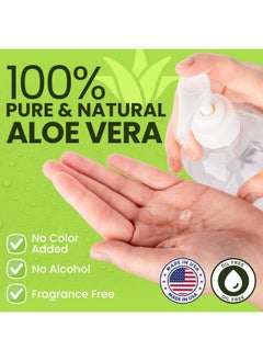 Honeyskin Soothing Aloe Vera Gel Made In The Usa With Natural Ingredients - Give Yourself Relief From Sunburn And Dry Skin During The Hot Summer Days (8 Fl Oz)  - Image 1