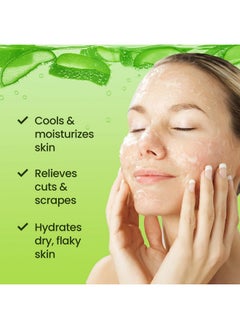 Honeyskin Soothing Aloe Vera Gel Made In The Usa With Natural Ingredients - Give Yourself Relief From Sunburn And Dry Skin During The Hot Summer Days (8 Fl Oz)  - Image 2