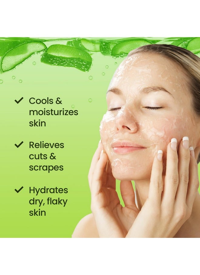 Honeyskin - Soothing Aloe Vera Gel Made In The Usa With Natural Ingredients - Give Yourself Relief From Sunburn And Dry Skin During The Hot Summer Days (8 Fl Oz) - Image 1