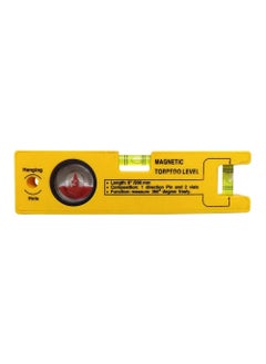 Mass Pro Mass Pro Level 8 inch Magnetic Torpedo Level with 1 Direction Pin 2 Vials 360 Degree View Magnetic Engineers Precision Level 2032 cm  - Image 1