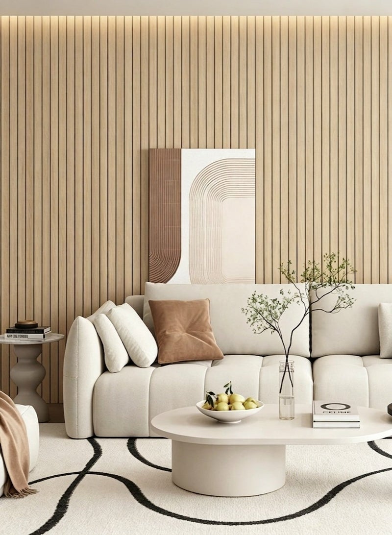 RAWAID Wood Grain Slat 3D Wall Panel,Grain Self Adhesive,Peel and Stick PVC Slat,Soundproof Faux Wood Wallpaper,Panels for Interior Wall Decor Fluted Textured Panel - Image 4