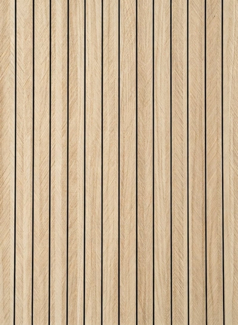 RAWAID Wood Grain Slat 3D Wall Panel,Grain Self Adhesive,Peel and Stick PVC Slat,Soundproof Faux Wood Wallpaper,Panels for Interior Wall Decor Fluted Textured Panel - Image 2