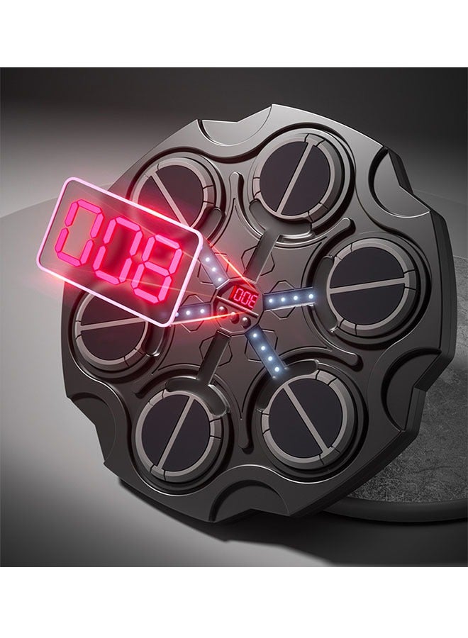 آلة ملاكمة الموسيقى، آلة جبل جدار الملاكمة للأطفال البالغين، آلة تدريب الملاكمة الذكية بلوتوث مع قفازات الملاكمة، هدف معدات الملاكمة للمنزل، المكتب، صالة الألعاب الرياضية - Image 2