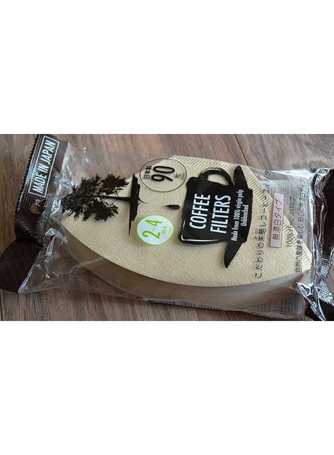 Daiso Japan Daiso Coffee Filter 2–4 Cups – Brown, Unbleached, 90 Sheets – Japan - Image 2