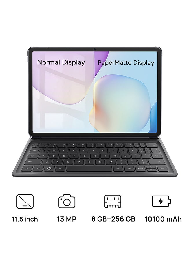 هواوي مات باد 11.5 2025 رمادي فضائي إصدار PaperMatte 8 جيجابايت RAM 256 جيجابايت واي فاي نسخة الشرق الأوسط مع لوحة مفاتيح مجانية - Image 1