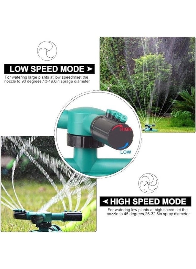 Happy Home - 360 Degree Rotating Triple Arm Sprinkler Provides Side Water Coverage Over A Large Area Of ​​The Garden (Hose Not Included) - Image 1