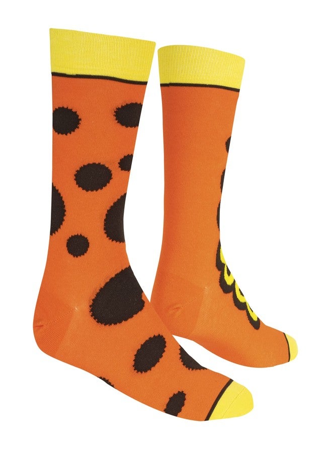 Odd Sox - Reese's Peanut Butter Cup Crew Socks - Split Design Candy Novelty Sock - Size Large for Men & Women - Fun Chocolate Cool Apparel - Comfy Cotton Blend - Gift for Foodies Birthdays Holidays - Image 3