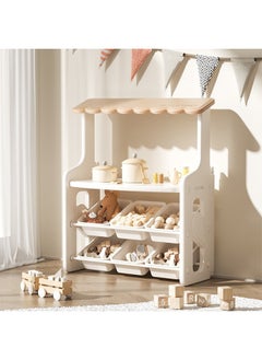 Beauenty Children's Multifunctional Bookshelf Baby Toy Storage Shelf Kindergarten Storage Cabinet Picture Book Shelf 
