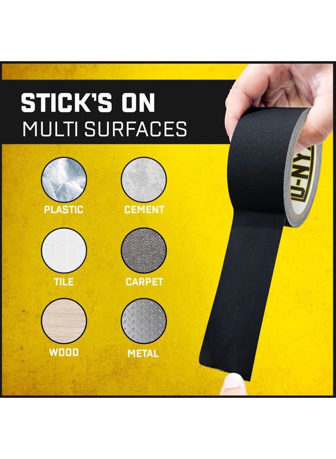D-NYX Gaffer Tape 2" x 1 Pack Black Gaffing Tape Heavy Duty No Residue Matte Finish Non Reflective Multipurpose Premium Heavy Duty Black Frog Tape Heavy Duty Cloth Tape - Image 4