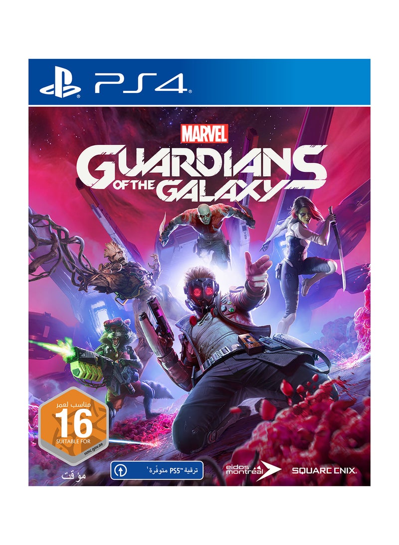 لعبة الفيديو "Marvel's Guardians Of The Galaxy" باللغتين الإنجليزية والعربية - إصدار الإمارات العربية المتحدة - playstation_4_ps4