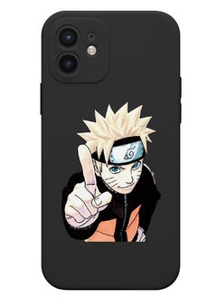Theodor Protective Slim Fit Case Liquid Silicone Cover with Full Body Protection Anti-Scratch Shockproof Case For iPhone 12 Black  - Anti social social club copy  - Image 1