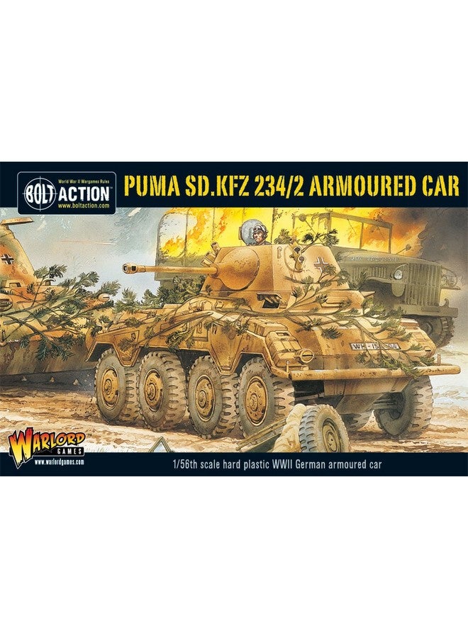 وورلدز جيمز لعبة Warlord Games WLWGB-WM-506 Bolt Action، سيارة Puma SD.kfz 234/2 المدرعة