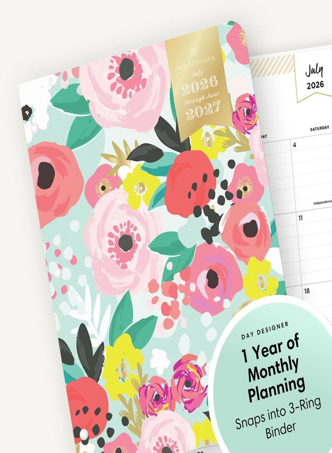 Blue Sky Day Designer 2026-2027 Monthly Academic Year Planner Calendar, July 2026 - June 2027, 8.5" x 11", Flexible Cover, Stapled Binding, Secret Garden Mint - Image 5
