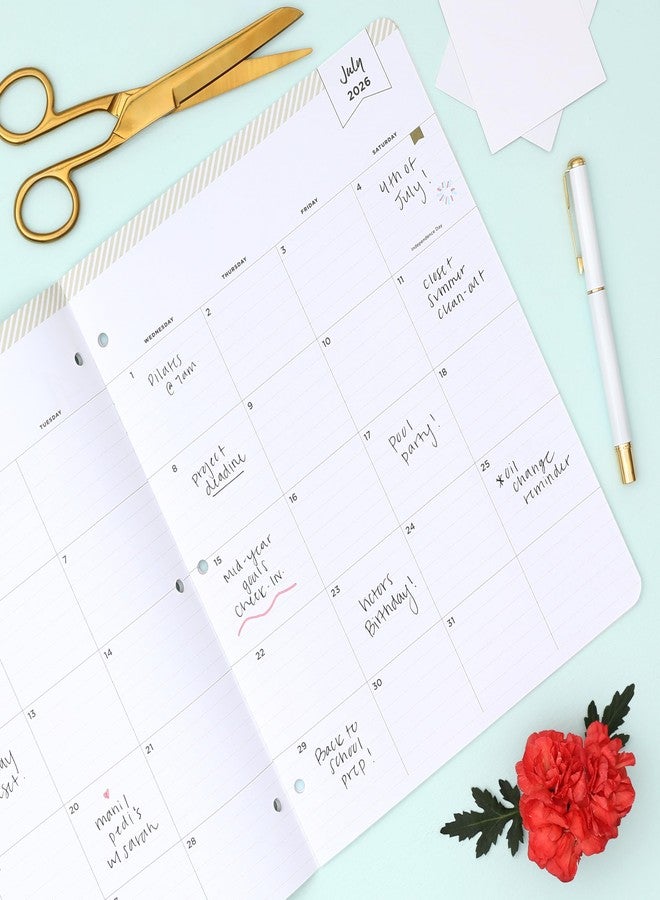 Blue Sky Day Designer 2026-2027 Monthly Academic Year Planner Calendar, July 2026 - June 2027, 8.5" x 11", Flexible Cover, Stapled Binding, Secret Garden Mint - Image 2