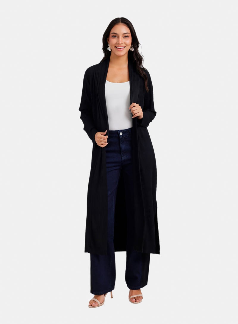 Carina Ribbed Midi Cardigan - Image 1