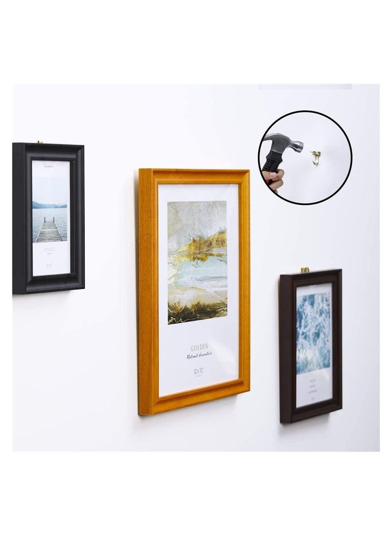 Y&D Picture Hanger Assortment Kit 200 Pieces Includes Screws Nails D Ring Hooks Wire Serrated Heavy Duty - Image 3