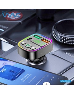 Wave Car Charger Fast Charging Dual USB and Type C Car Plug Adapter Car Charger with USB Car MP3 Player  - Image 2
