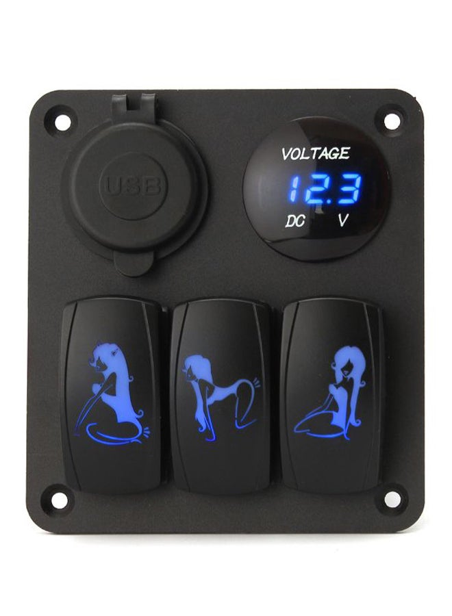 Loquat Dual USB 3 Gang LED Rocker