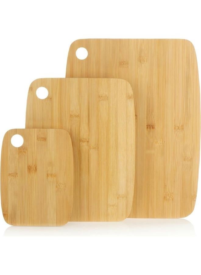 لوفت لوح تقطيع من الخيزران، مجموعة من 3 قطع، طبيعي - 540724263 - Image 2