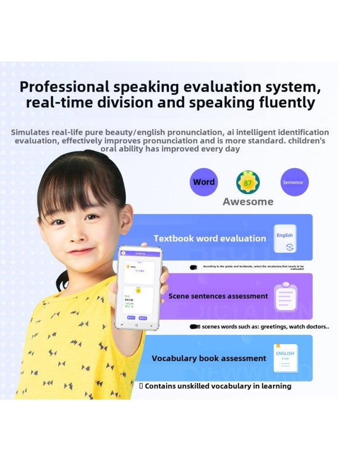 English Learning Machine Artifact Listening Repeater Player Student Special Walkman Primary School Junior High School Senior High School Mp34-Body Color:6 Inch Pocket Learning Machine-Memory Capacity:8GB  - Image 4