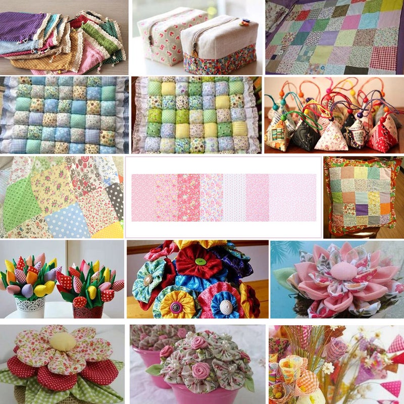 7pcs 50x50cm Manual DIY Patchwork Cloth Cotton DIY Cloth Piece Cotton Cloth Multi-purpose DIY Cloth Sheet for Home Use - Image 1