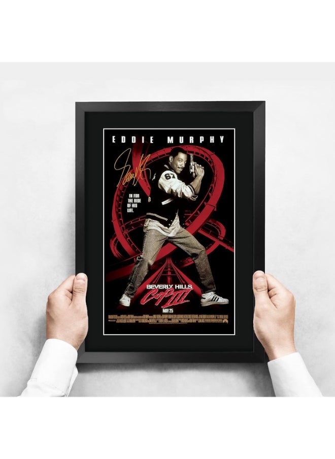 HWC Trading HWC Trading Beverly Hills Cop 3 Eddie Murphy 16 x 12 inch Framed Gifts Printed Poster Signed Autograph Picture for Movie Memorabilia Fans - 16" x 12" Framed  - Image 3