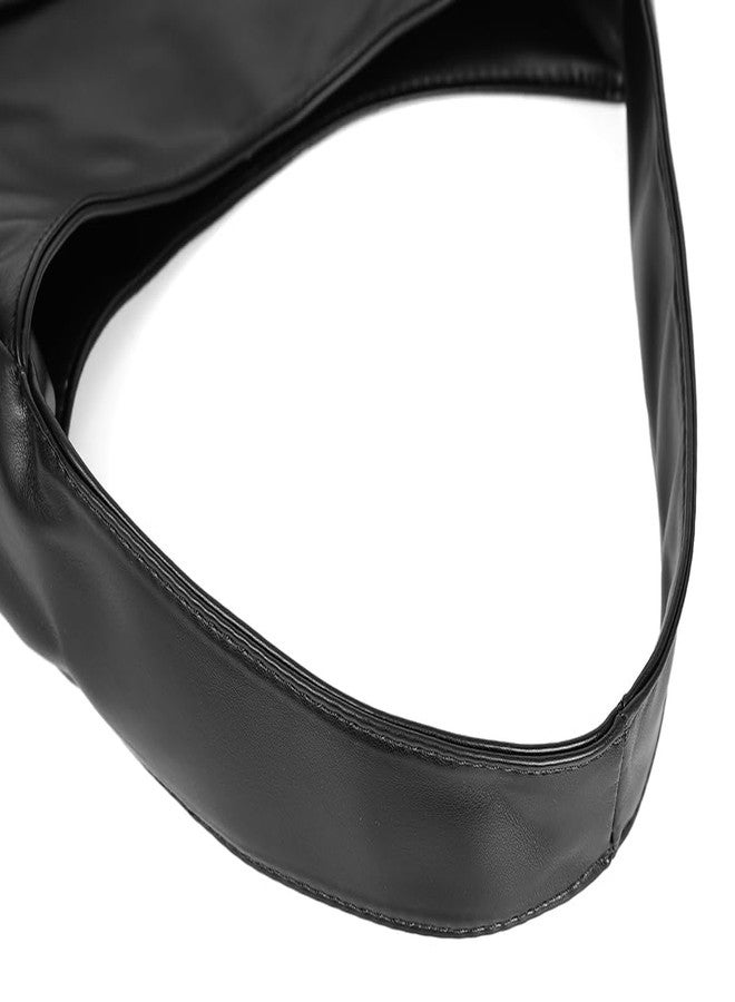 Pocadri Women Tote Handbags Chic Vegan Leather Tote Bag Purse Stylish Casual Trendy Large Soft Shoulder Bag, B-black, One size - Image 5