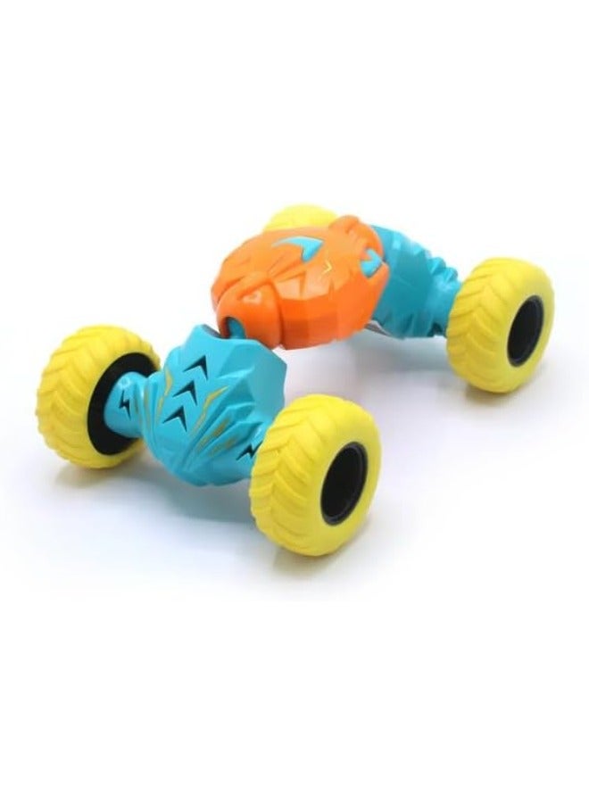 حديقة الألعاب مجموعة من 4 سيارات استعراض قابلة للسحب – ألوان مختلطة | سيارات وحشية بتقنية الدفع بالقصور الذاتي مع ممتصات صدمات مرنة | لا تحتاج بطاريات | لعبة خارج الطريق متينة، هدية للأطفال - Image 4