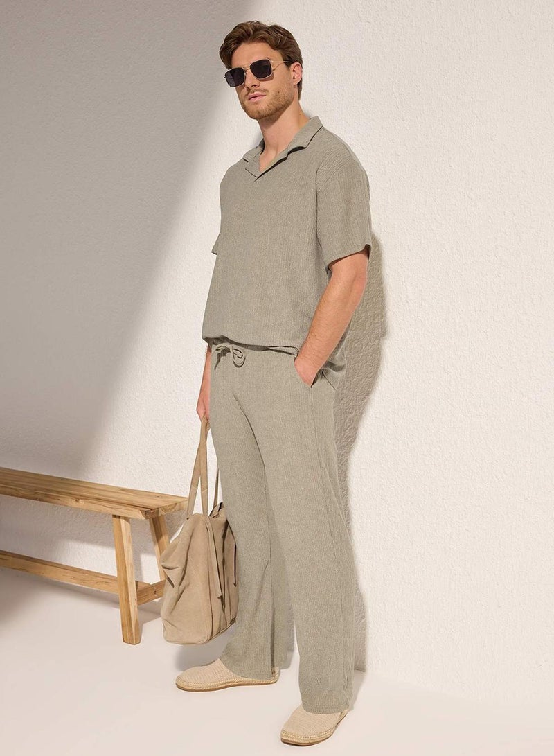 trendyol Wide Leg Textured Open Leg - Image 1