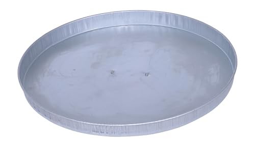 Vestil DC-245-H Galvanized Open Head Drum Cover with Handle 24-1/2 In. Inside Diameter Silver - Image 4