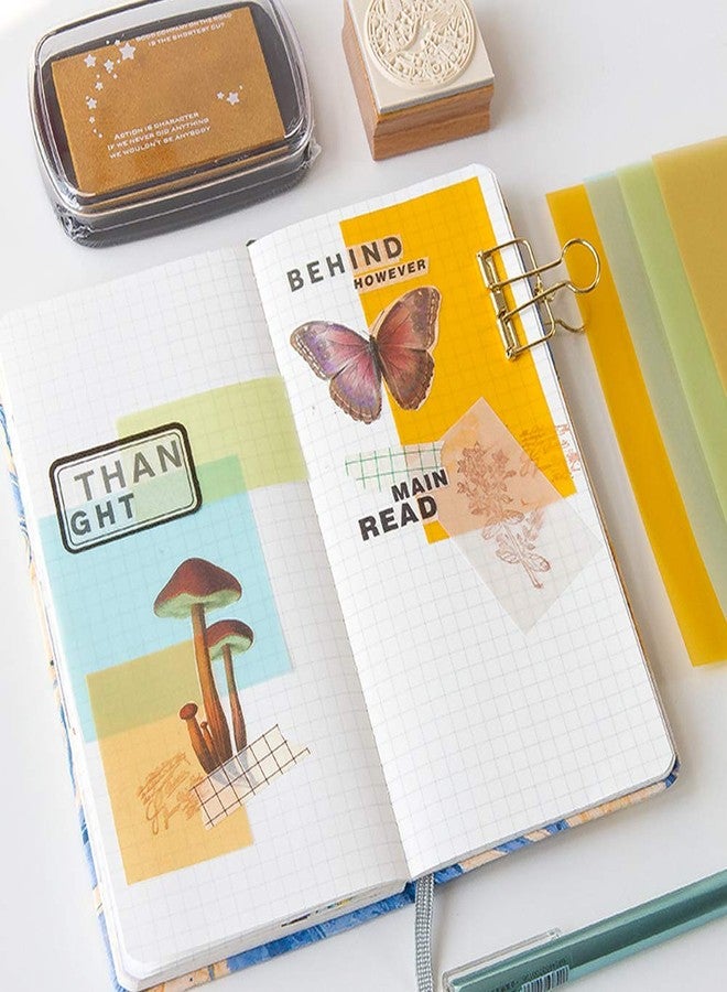 DOACT Vellum Paper for Card Making a4 5x7 Coloured Translucent Colored tracing Teal Multicoloured Sheets Craft Colour Clear Clarity Stamps Colored sulfuric Cardboard, Rubber Stamp - Image 5