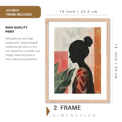 Kotart Modern Art Paintings for Living Room | Painting for Wall Decoration | Wall Poster With frames | Paintings For Home Decoration | Framed Wall Painting for Home Room Bedroom Office Wall Décor | Set Of 4 (Art 5, (10x13 or 10x10 inch), Framed) - Image 3
