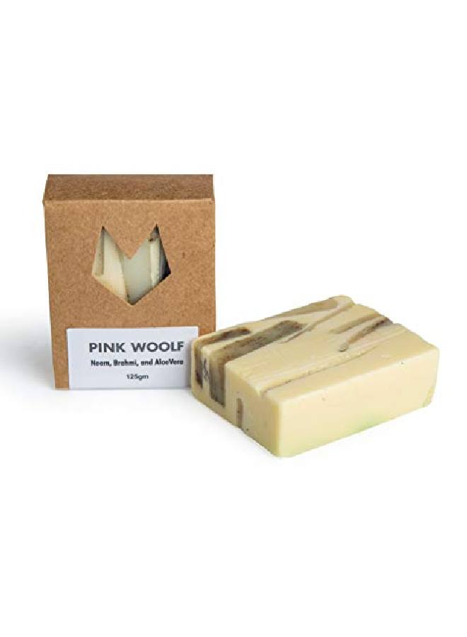PINK WOOLF Bath Soaps Combo Set Of 3 Organic Soaps Neem Brahmi And Aloevera All Skin Types For Dull Damaged And Hyperpigmented Skin Each Soap Is 125 G - Image 4