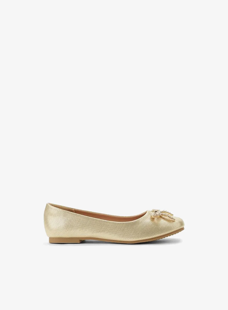 Celeste Girls Bow Embellished Ballerina Shoes Ramadan Collections