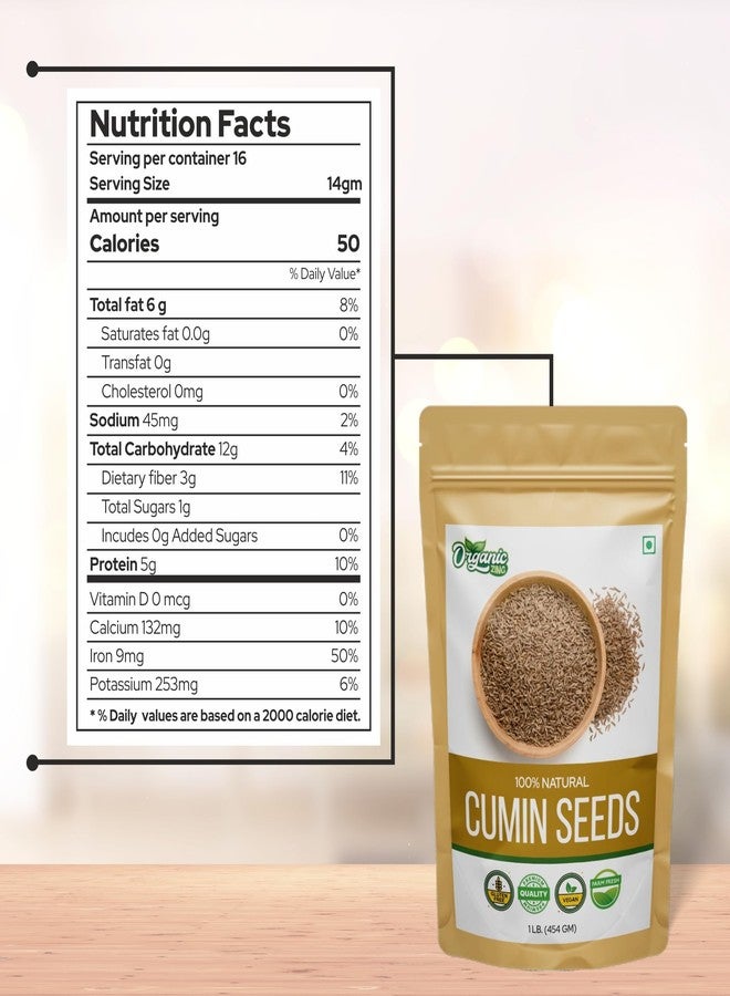 ORGANIC ZING بذور كمون زنج العضوية (454 غ / 16 أونصة) - كمون ممتاز صالح للأكل، مثالي للطبخ والتتبيل والطهي اليومي - Image 5