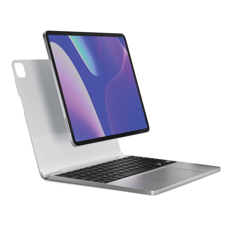 Brydge MAX for 129 iPad Pro 3rd4th5th Gen Keyboard Case White Plastic Scratch Resistant Integrated Trackpad USBC