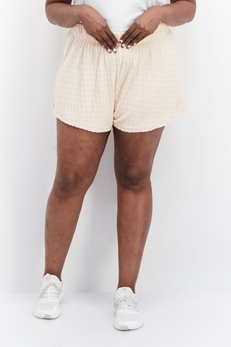 stussy Women Brand Logo Basic Shorts, Pink - Image 1