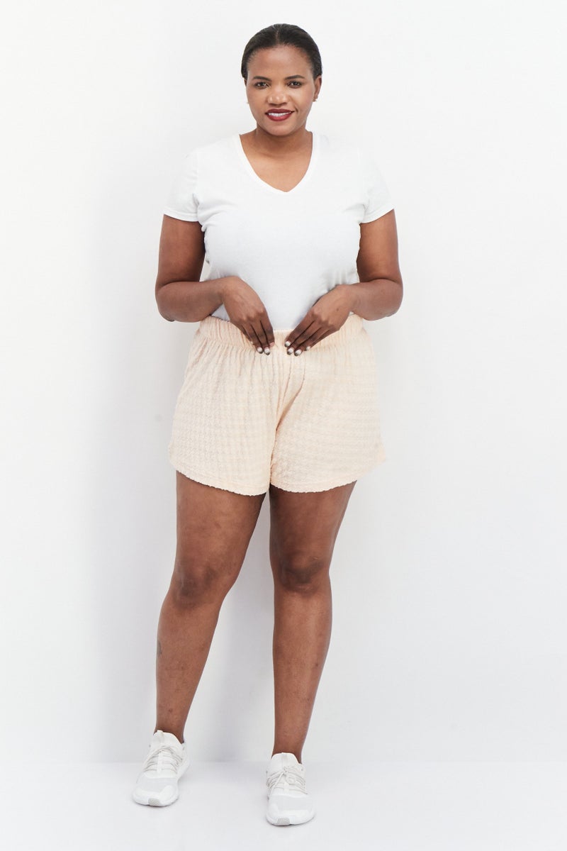 stussy Women Brand Logo Basic Shorts, Pink - Image 2